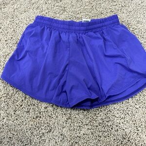 FIVE the label, dancewear, purple shorts with liner inside. Size YXL
